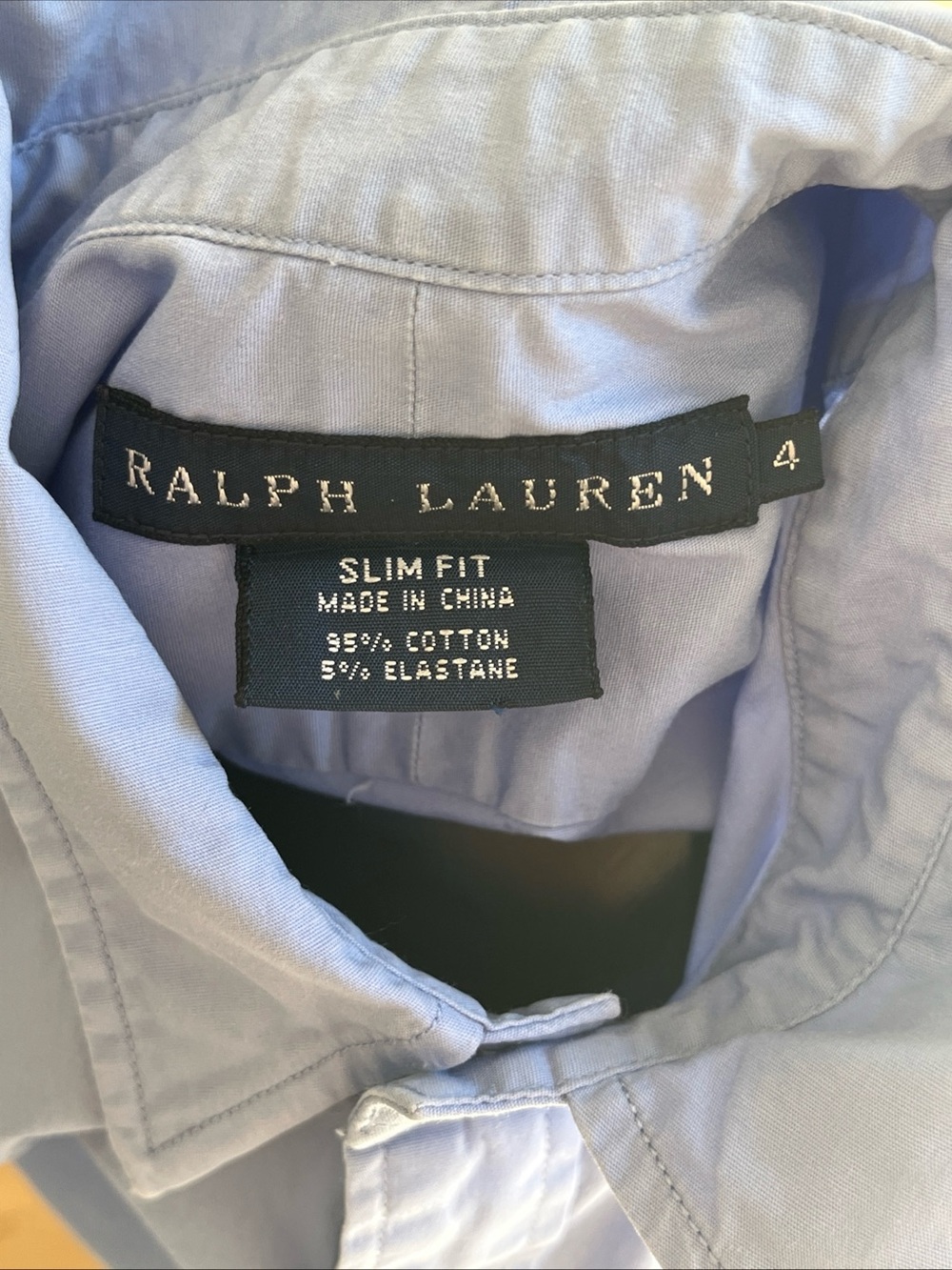 Ralph Lauren Women’s Slim Fit Pale Blue Button-Down Shirt - Picture 8 of 10